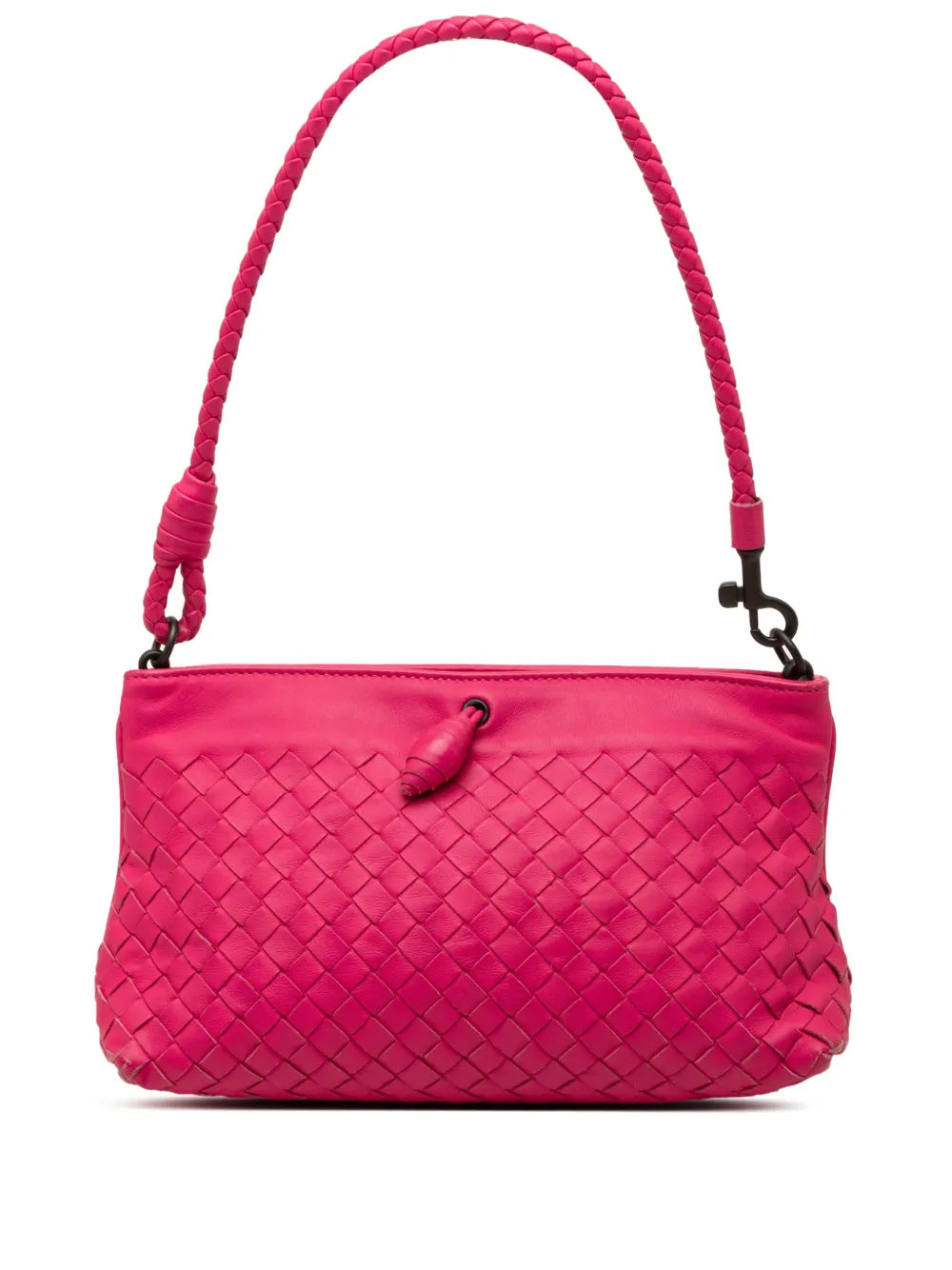 Bottega Veneta Pre-Owned 2012-2026 Nappa Intrecciato Frame Pochette shoulder bag - Rosa