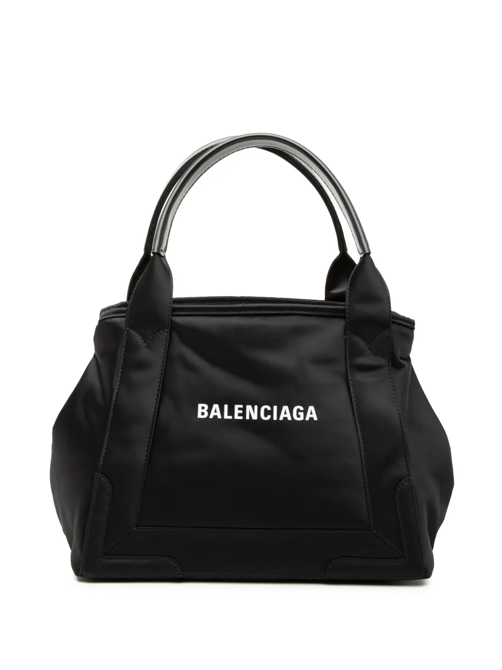 Balenciaga Pre-Owned 2010 Nylon Navy Cabas Tote S satchel - Nero
