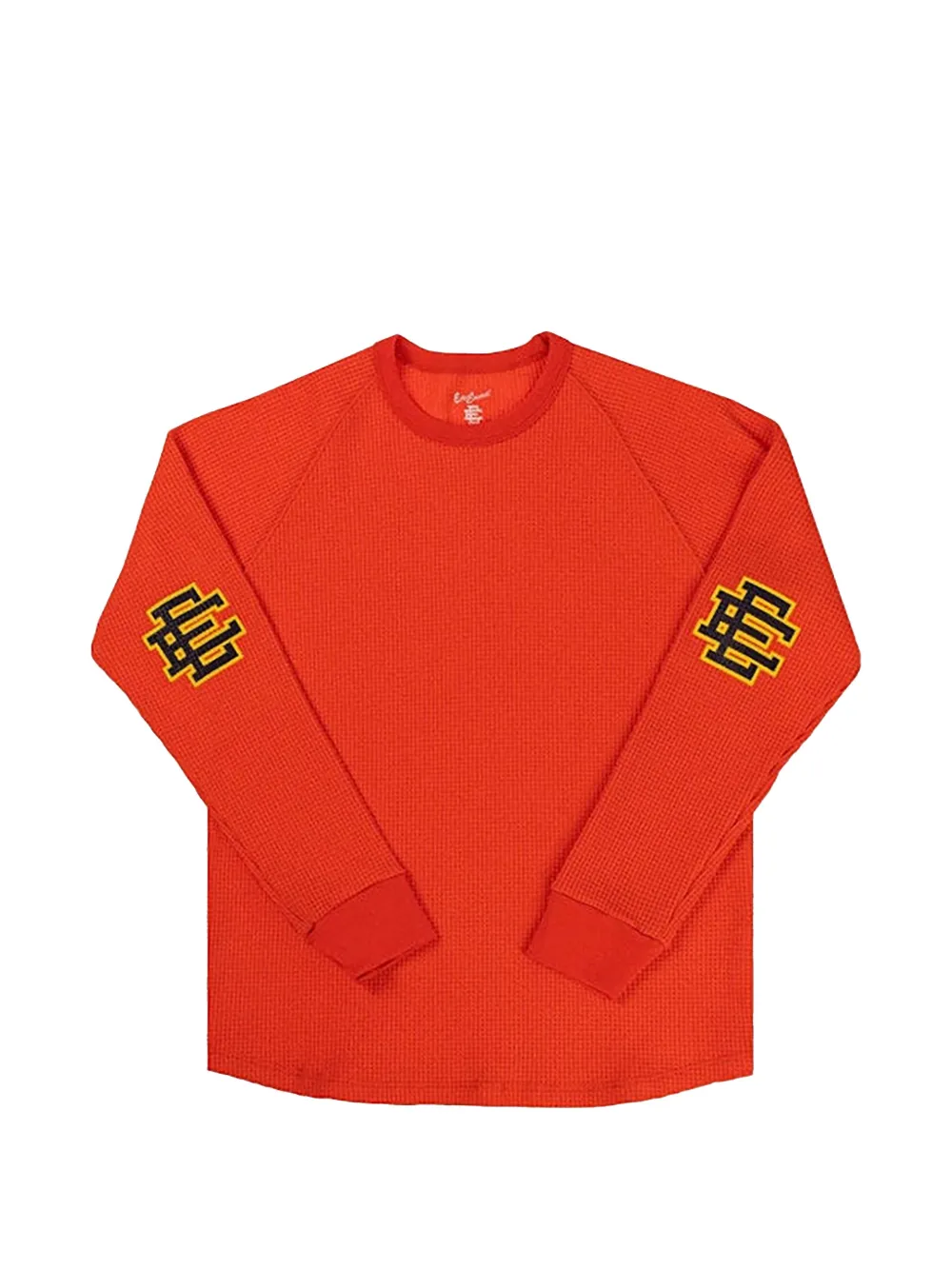 ERIC EMANUEL EE waffle-knit sweatshirt - Orange