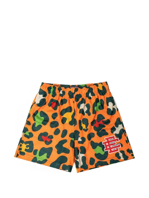 ERIC EMANUEL leopard-pattern shorts