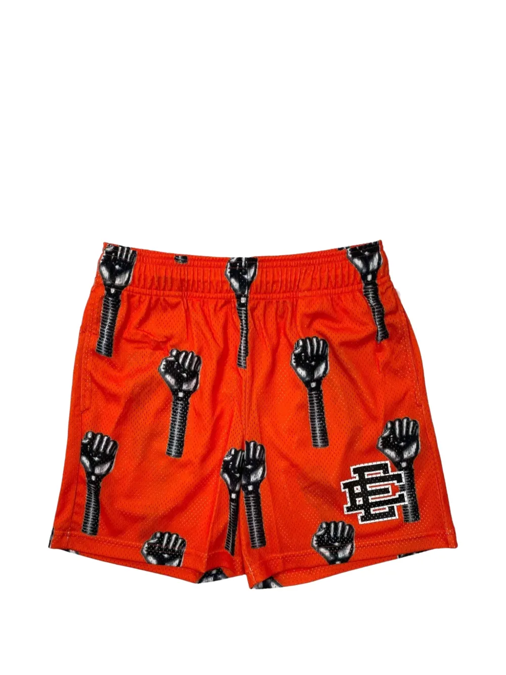 ERIC EMANUEL EE logo-detail graphic-print shorts - Arancione