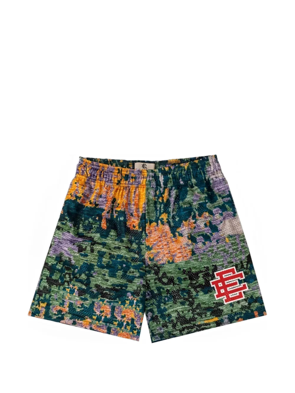 ERIC EMANUEL logo-print track shorts - Verde