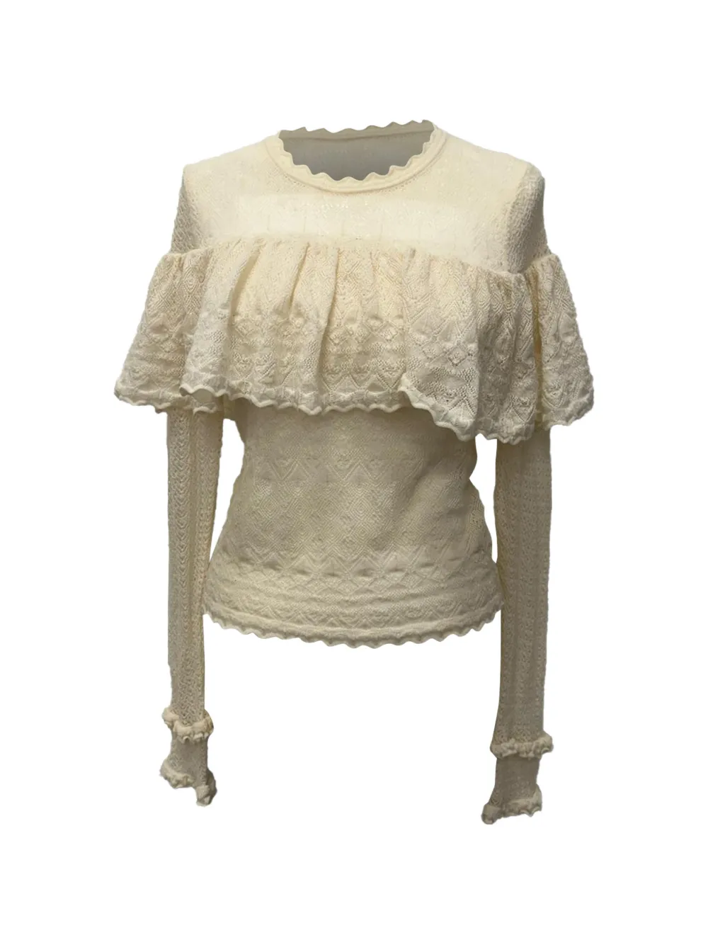 Ulla Johnson Augustina ruffled sweater - Toni neutri
