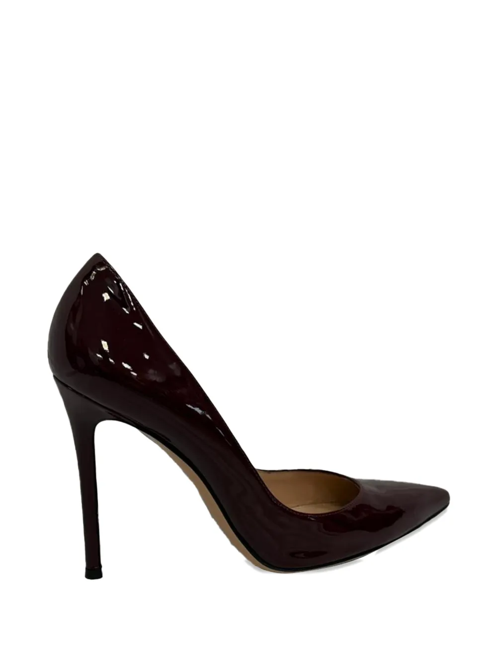 Gianvito Rossi Pointed-toe patent-leather pumps - Rot