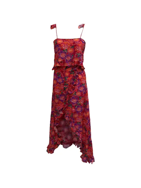 PALOMA BLUE floral-print ruffled skirt set