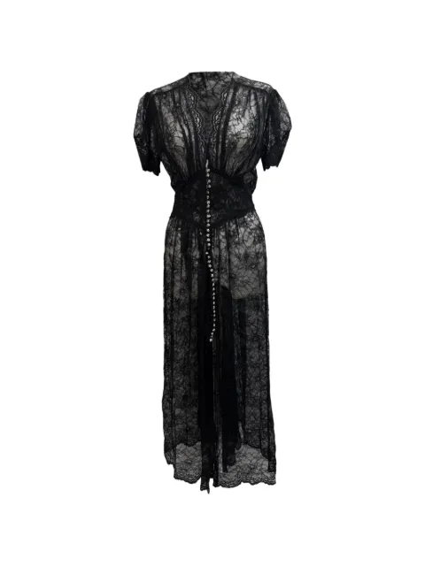 Paco Rabanne Pre-Owned Lace button-down dress