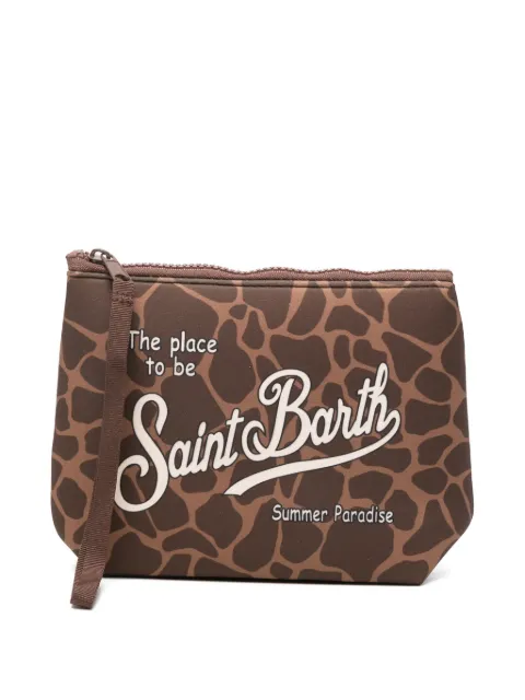 MC2 Saint Barth Aline animal-print clutch bag