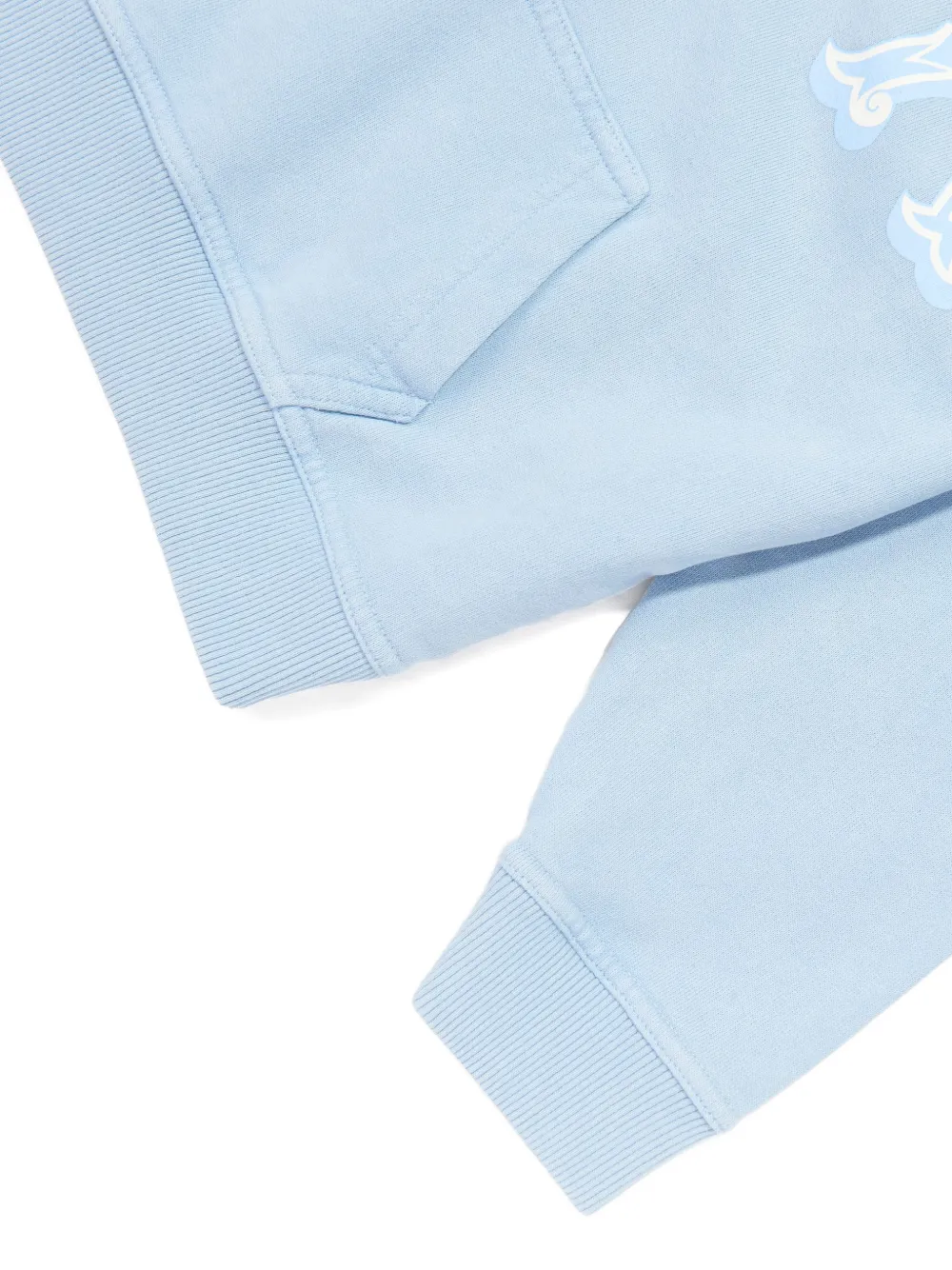  Represent Mini Sudadera De Algodón Con Capucha Y Logo - Azul 
