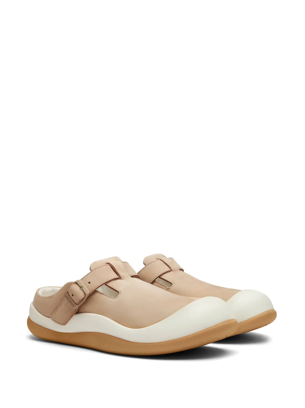 Axel Arigato Squish T-Bar suède muiltjes Beige
