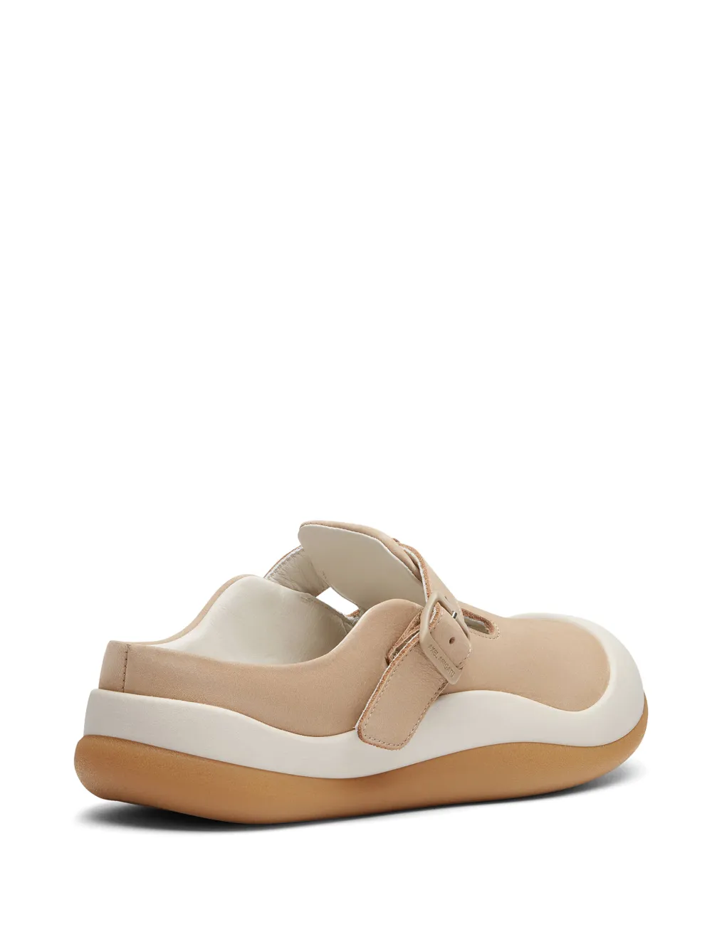 Axel Arigato Squish T-Bar suède muiltjes Beige