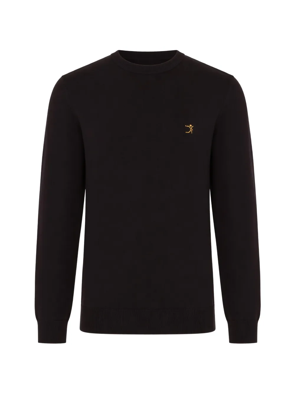 UOMINITALIANI logo-embroidered merino wool sweater - Marrone