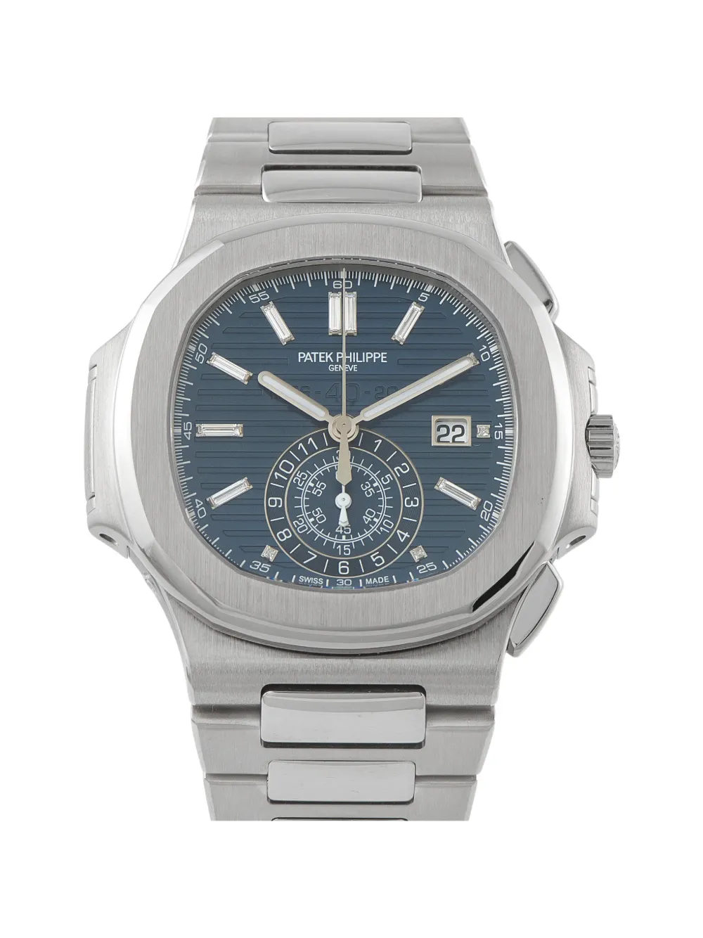 Patek Philippe Pre-Owned Nautilus Chronograph 44mm watch - Blu