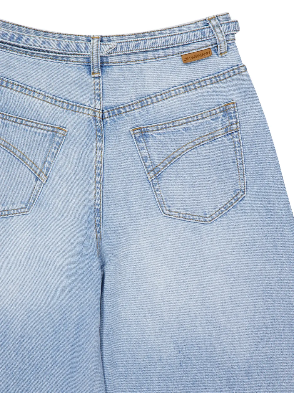 ZIMMERMANN Indra jeans met wijde pijpen Blauw