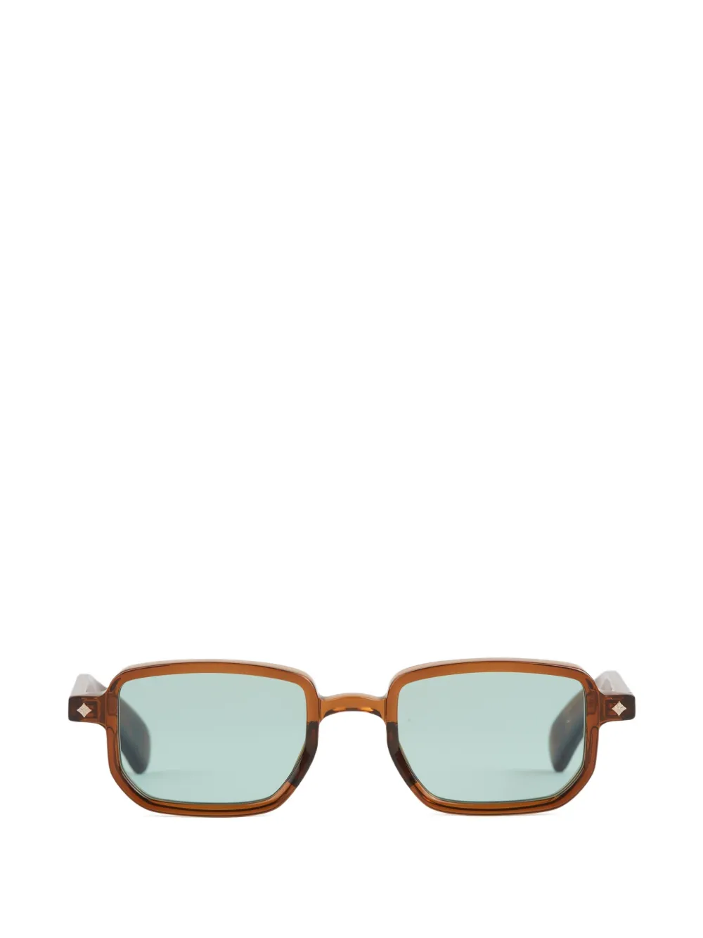 Sato Eyewear Ran rectangle-frame sunglasses - Braun