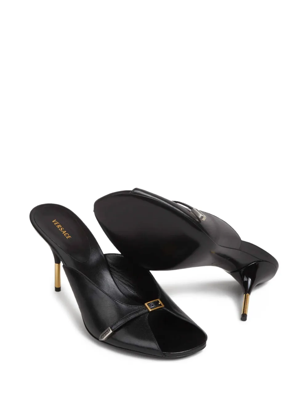 Versace Nyx sandalen met gespdetail Zwart