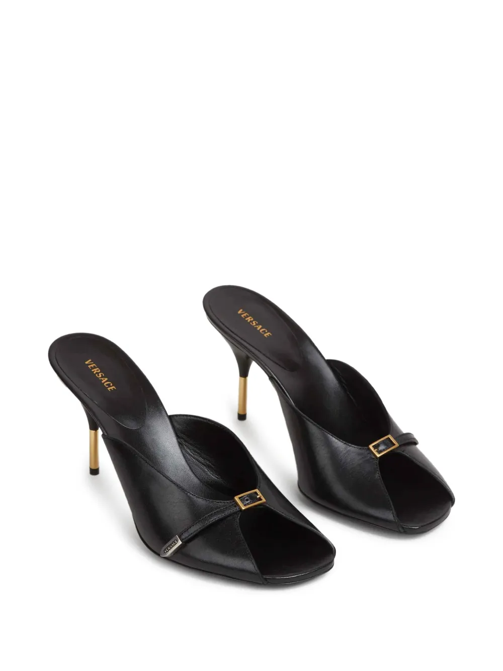 Versace Nyx sandalen met gespdetail Zwart