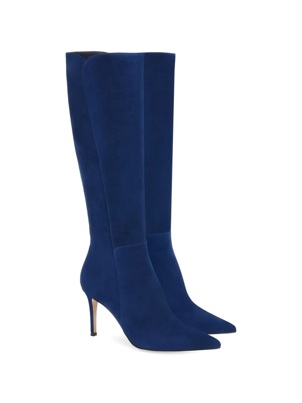Gianvito Rossi Levy suède laarzen Blauw