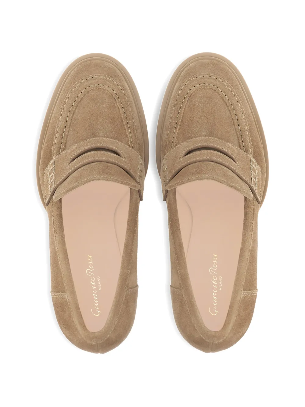 Gianvito Rossi Barry pumps met plateauzool Bruin