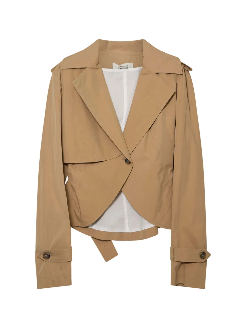 Renaissance Renaissance Anne cropped jacket - Marrone