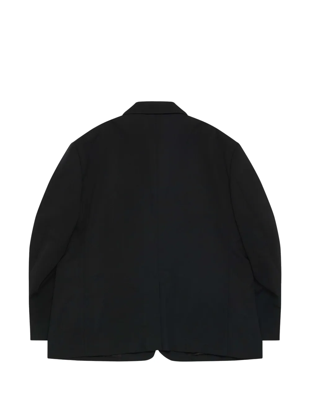 Black Comme Des Garçons Wollen blazer met enkele rij knopen Zwart