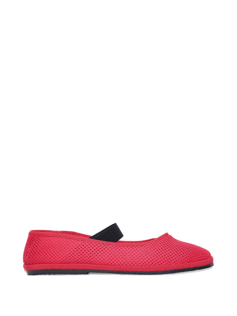 drogheria crivellini mesh elastic-strap ballet flats - Rosso