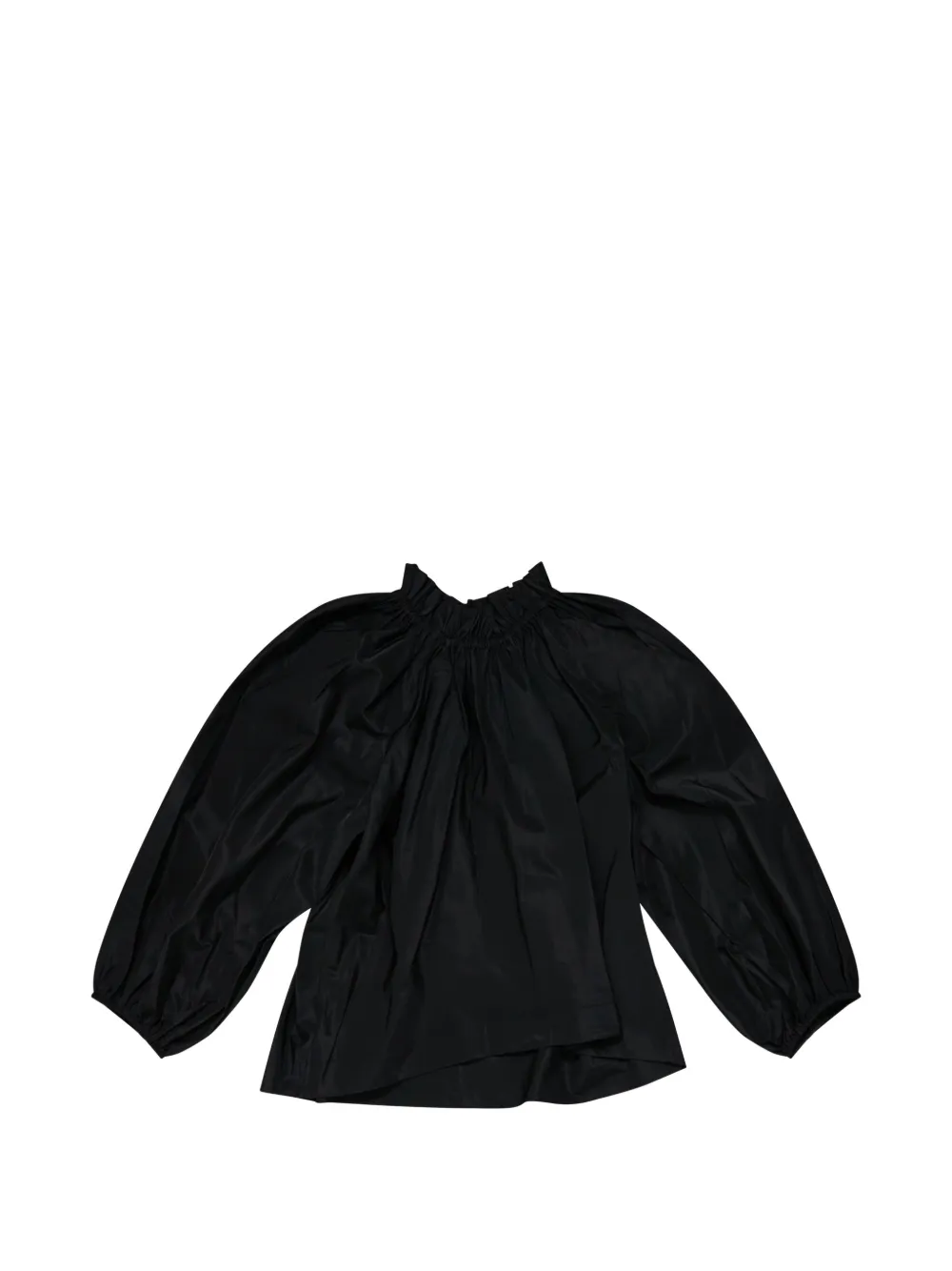 Simone Rocha ruched billow balloon blouse - Nero