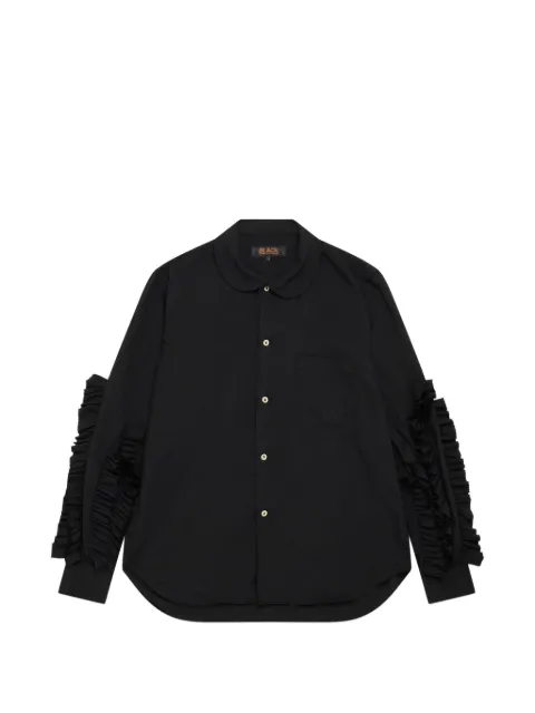 Black Comme Des Garçons ruffled Peter Pan-collar shirt
