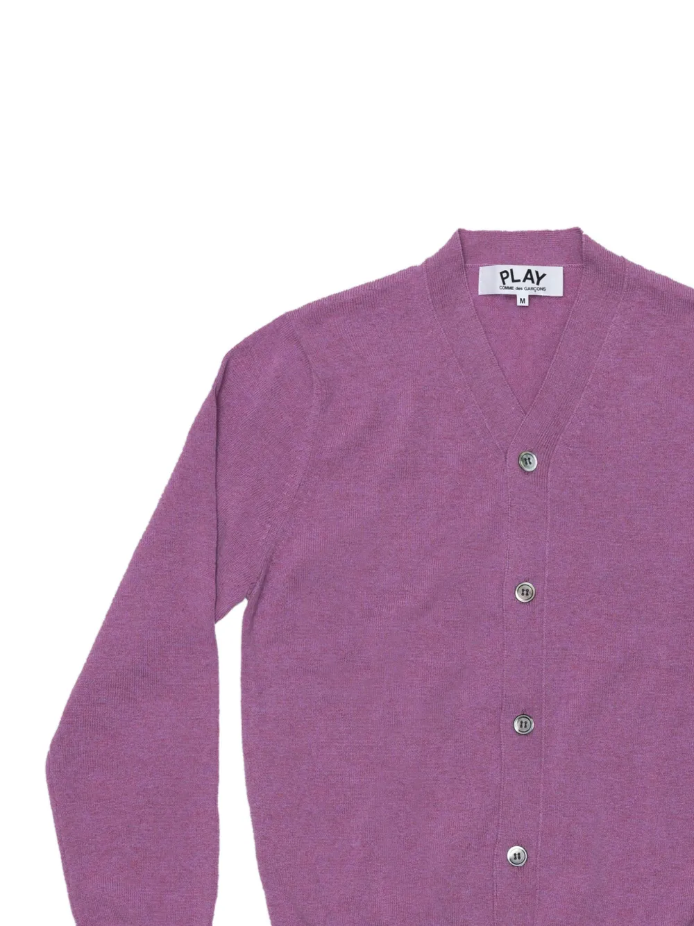 Comme Des Garçons Play Button-up vest Paars
