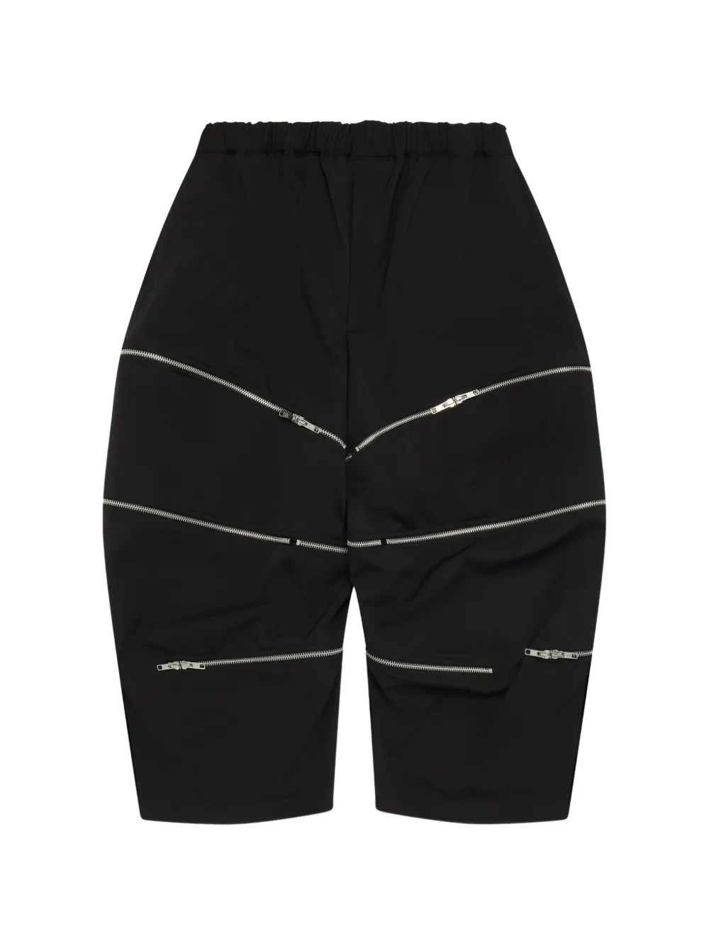 Black Comme Des Garçons zip-detail trousers