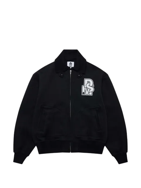 Noir Kei Ninomiya logo-patch varsity jacket