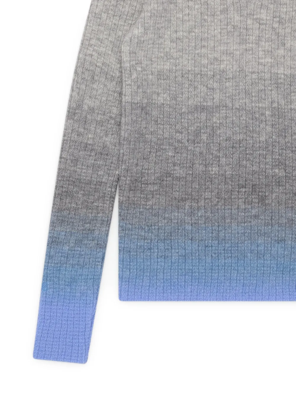 ERL KIDS Ribgebreid poloshirt met kleurverloop Grijs