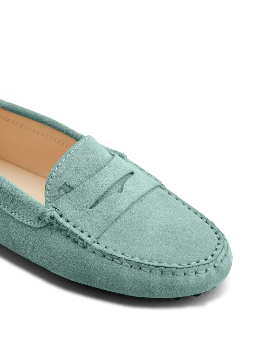 Tod's Kids Gommino suede loafers Groen