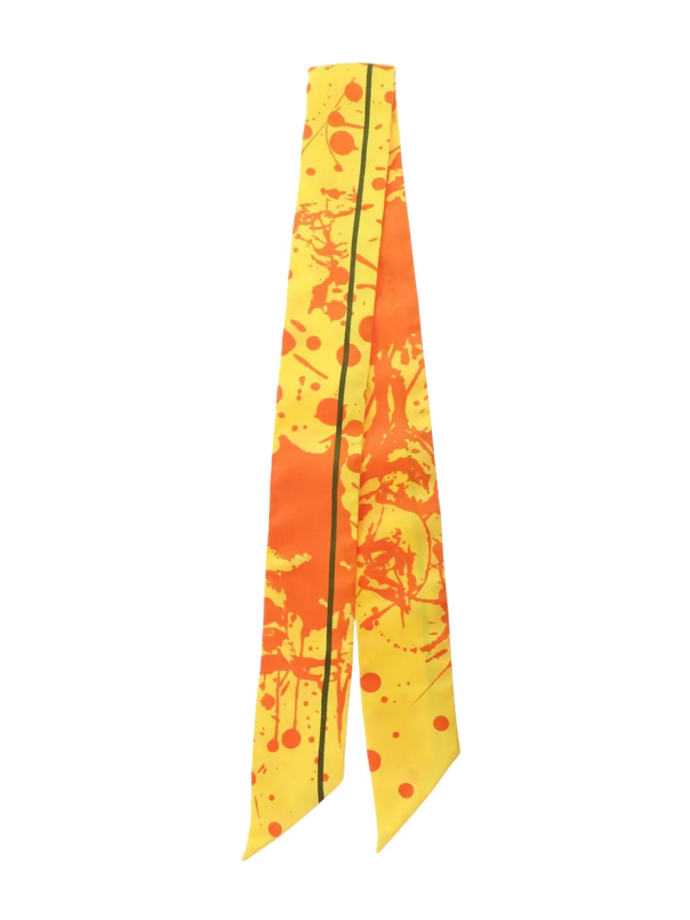 Hermès Pre-Owned 2004 Cheval Suprise Twilly Silk Scarf scarves - Giallo