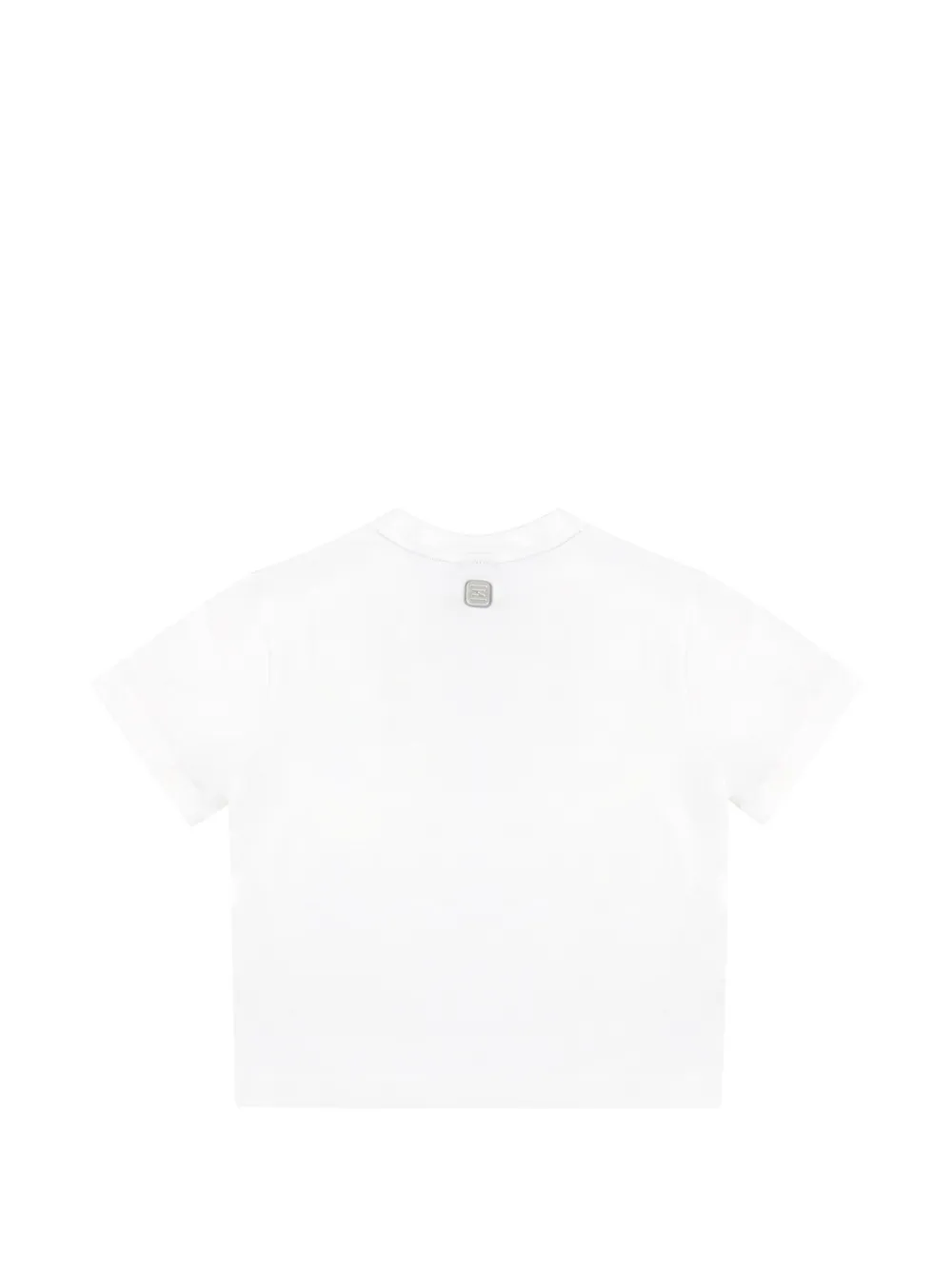 Nike Shox logo-print cropped T-shirt Wit