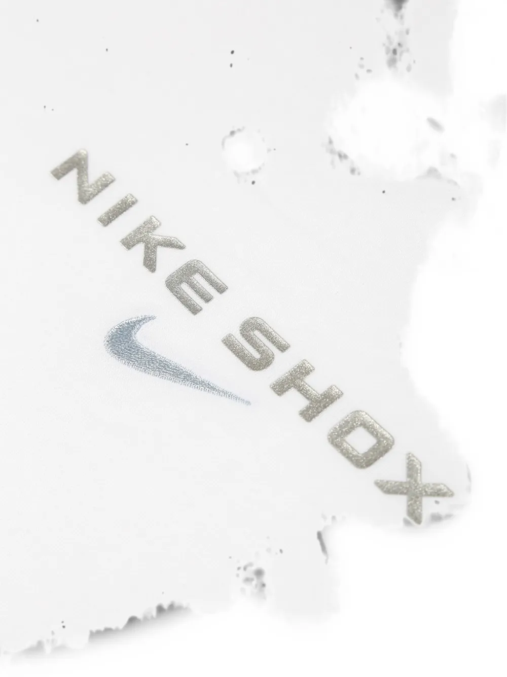 Nike Shox logo-print cropped T-shirt Wit
