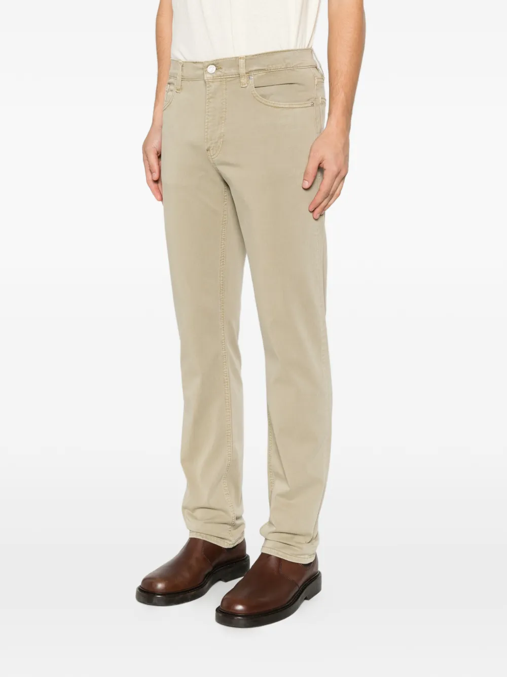FRAME Broek met vijf zakken Groen