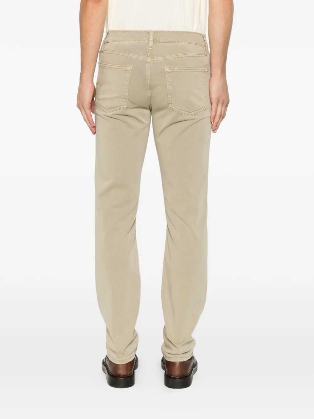 FRAME Broek met vijf zakken Groen