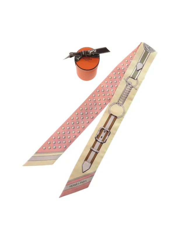 Hermès Pre-Owned 2010-2025 Grand Tralala Silk Twilly Scarf Scarves