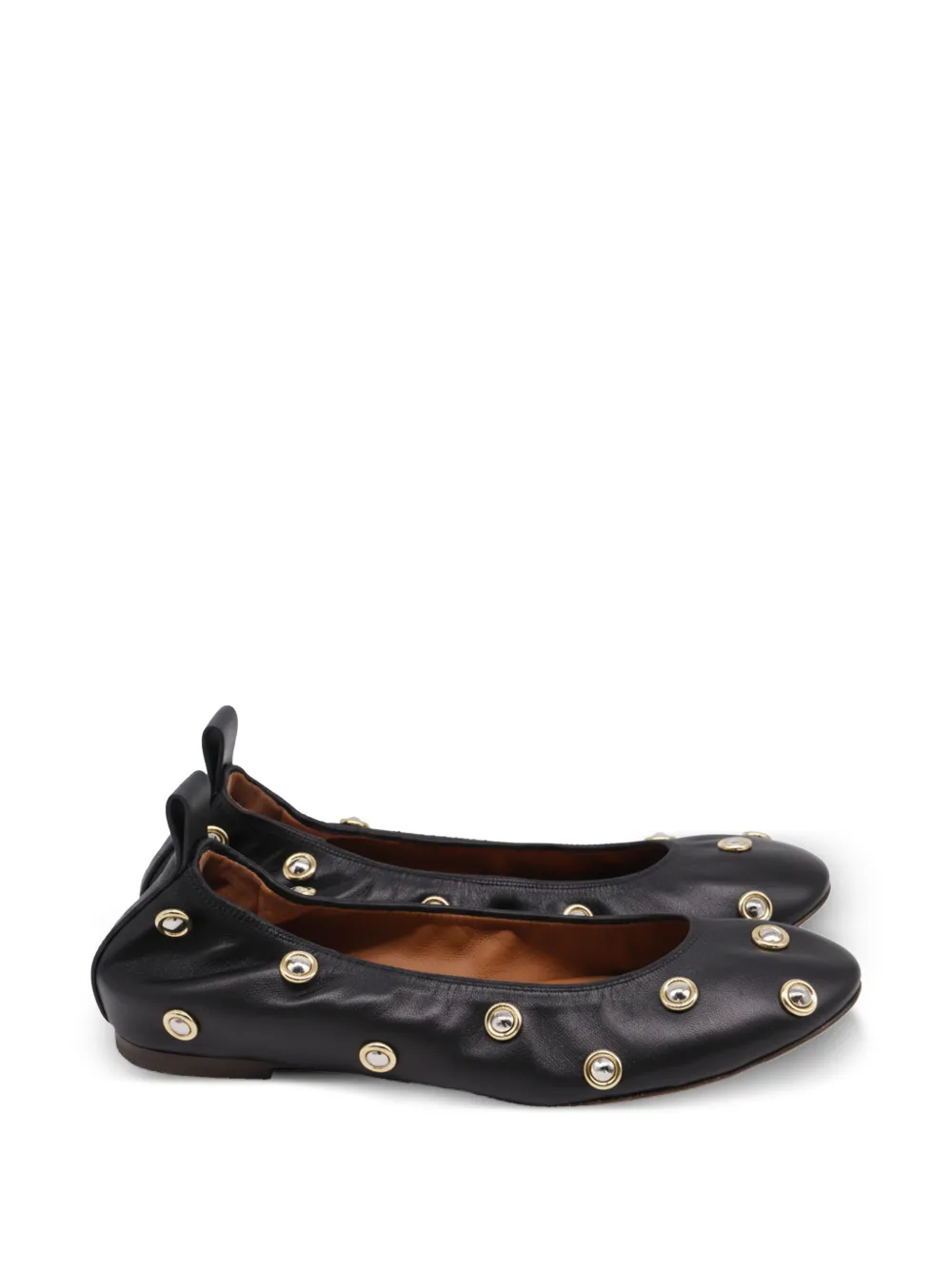 Lanvin Pre-Owned Studs ballet flats - Nero