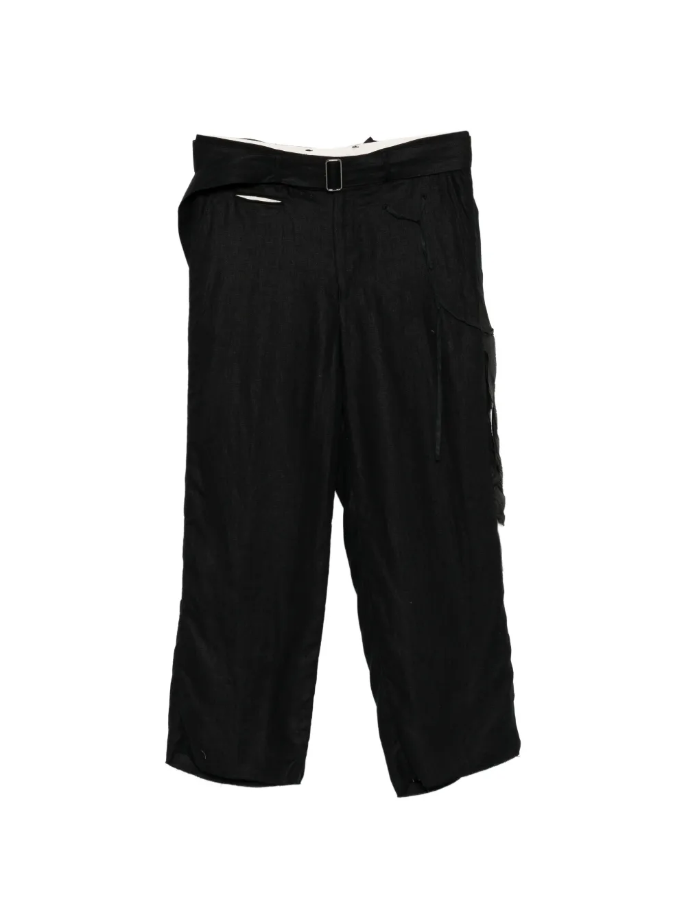 Midorikawa Belted Trousers In Black