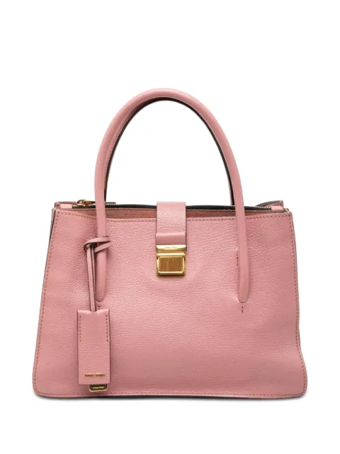 Miu Miu Pre-Owned 2010-2026 Goatskin Madras handbag