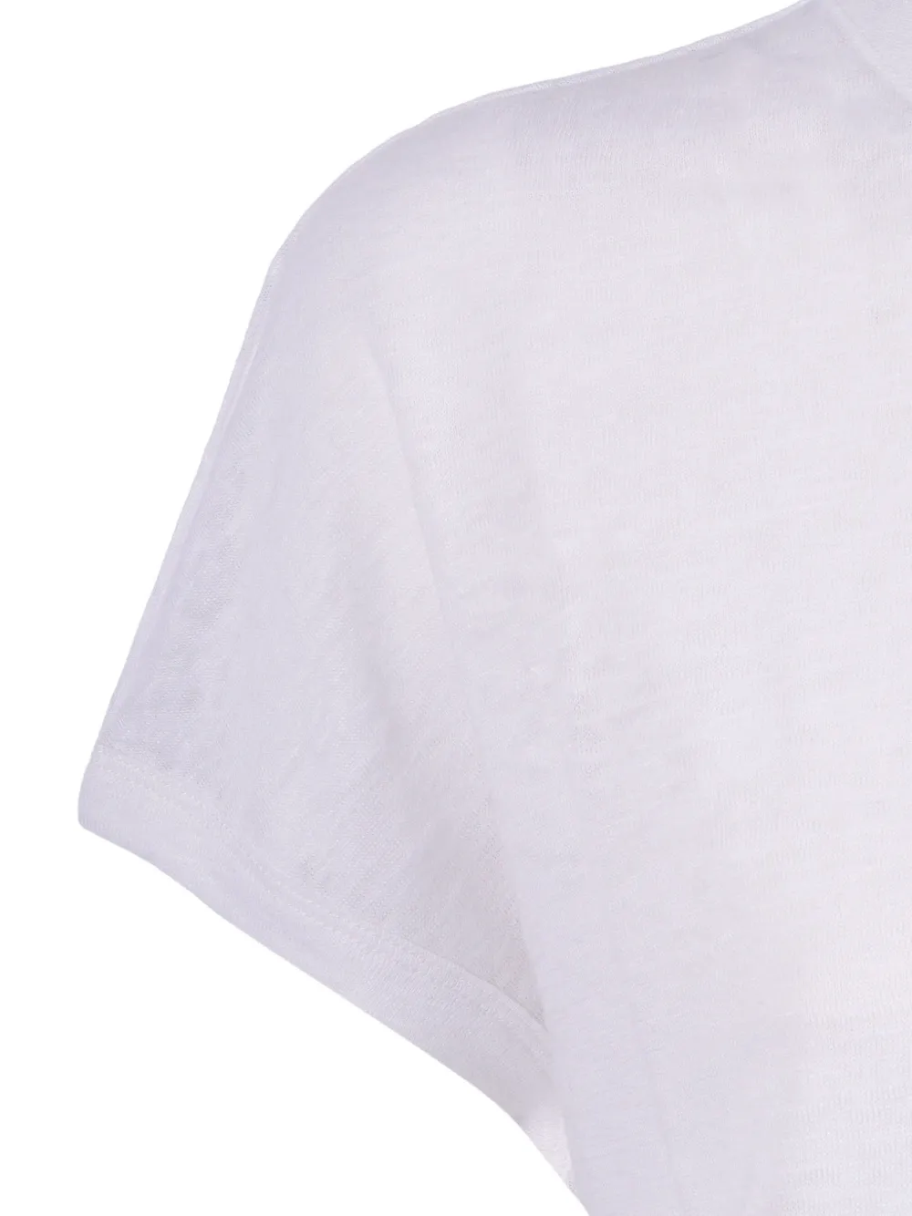 Kangra T-shirt met knoopsluiting Wit
