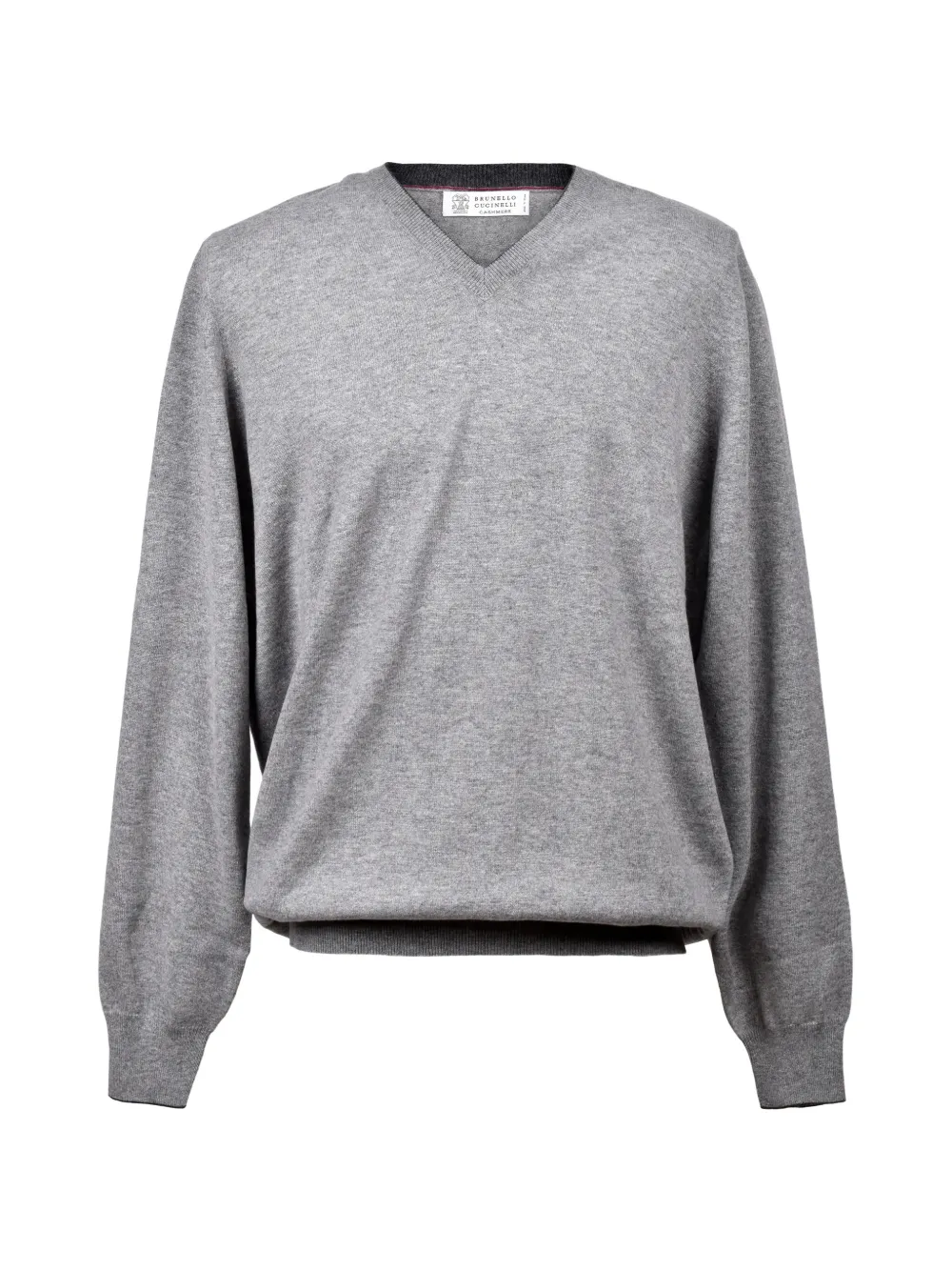 Brunello Cucinelli V-neck cashmere sweater - Grau