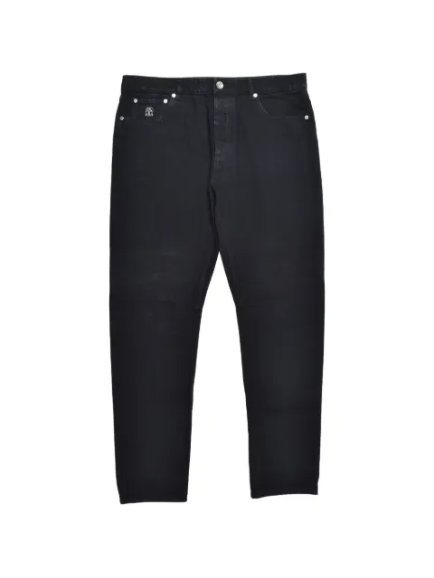 Brunello Cucinelli logo-embroidered jeans
