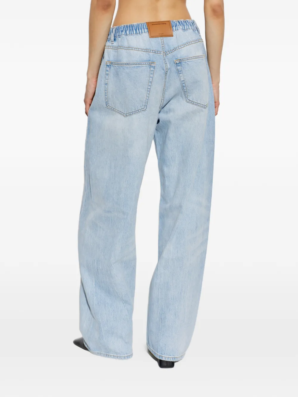 Alexander Wang Hotfix ballonjoggingbroek met trekkoord en kristallen Blauw