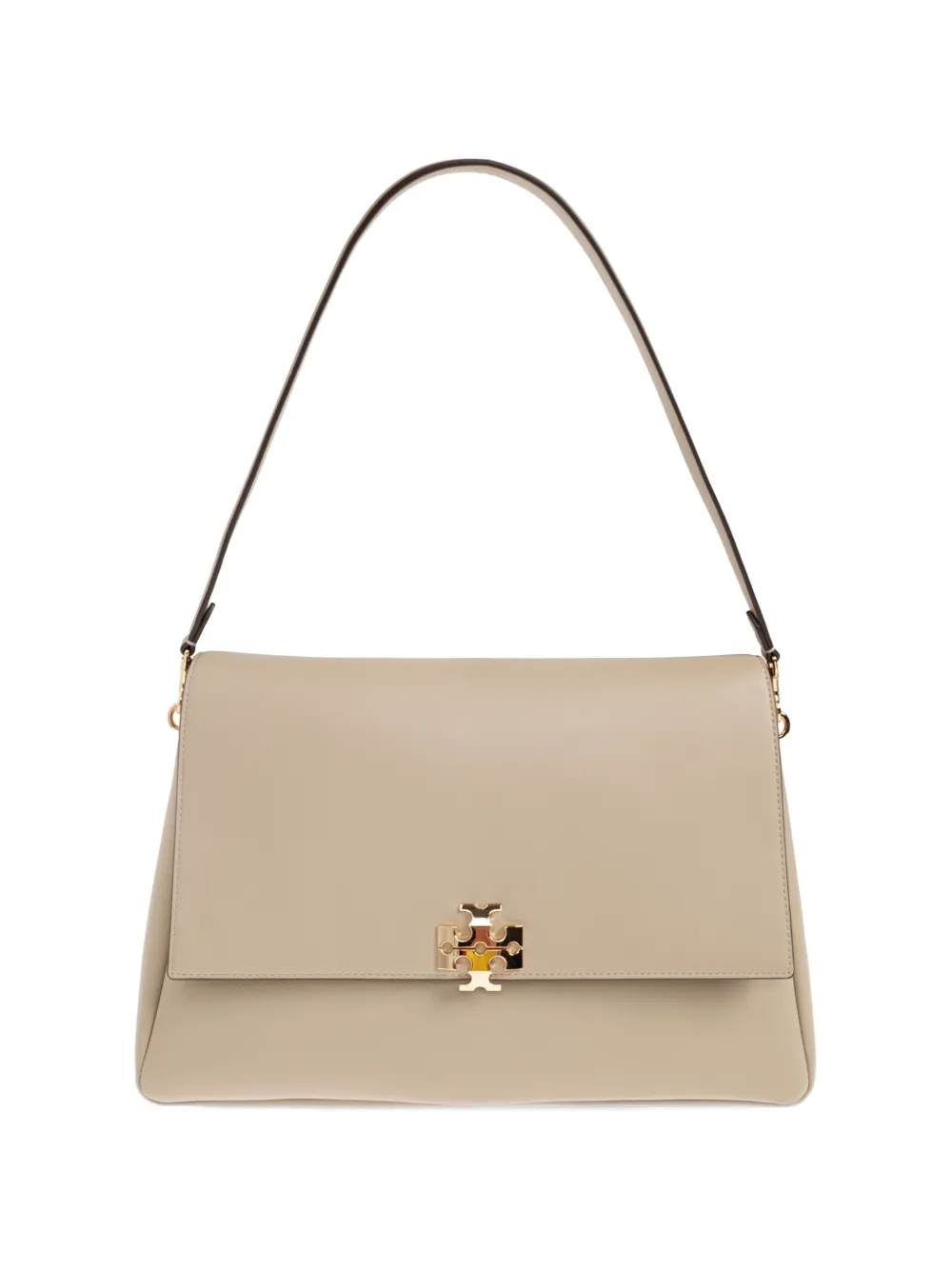 Tory Burch large Charlie logo-plaque shoulder bag - Toni neutri