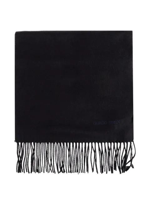 Giorgio Armani fringed cashmere scarf