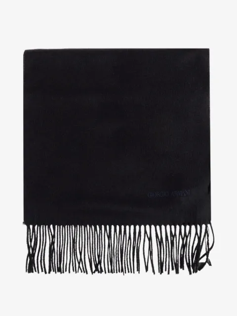 Giorgio Armani fringed cashmere scarf