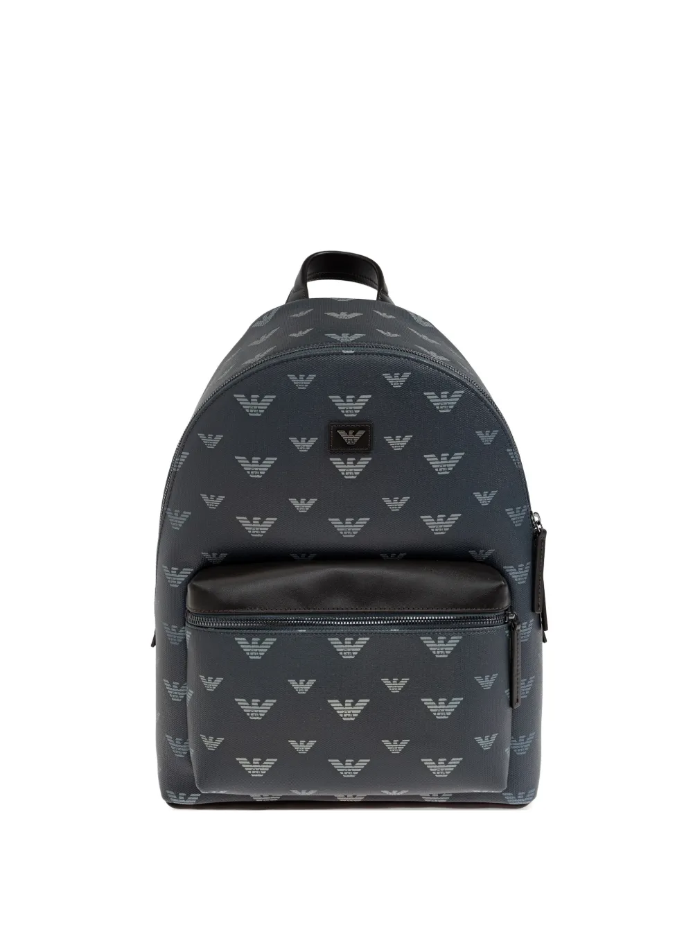Emporio Armani monogram-print backpack - Verde