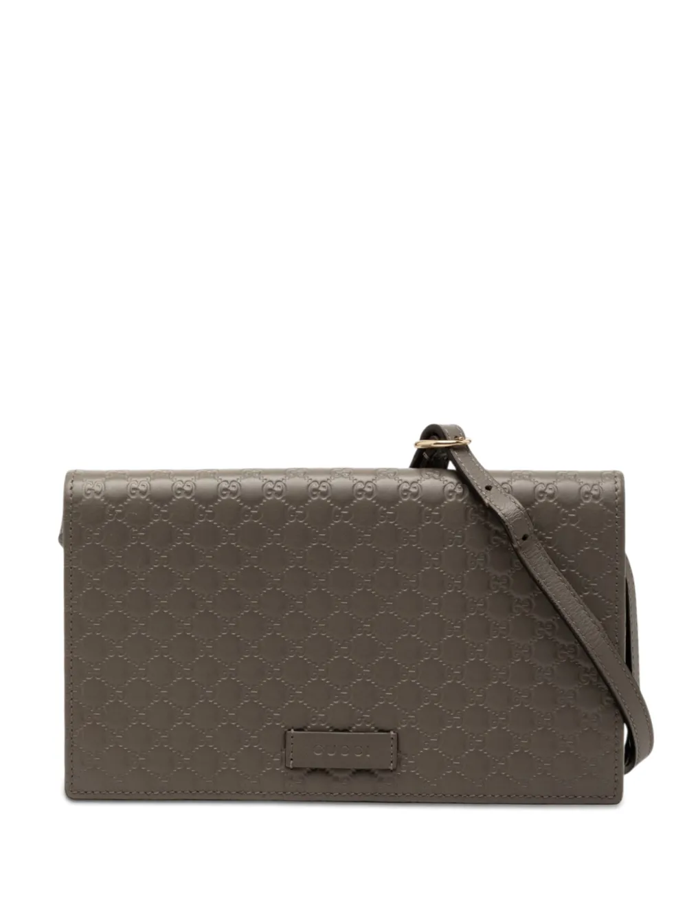 Gucci Pre-Owned 2000-2015 Microguccissima Wallet on Strap crossbody bag - Grigio
